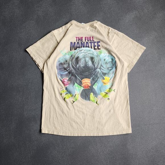 Vintage Caribbean Soul The Full Manatee Tan Shirt Large - Picture 1 of 8